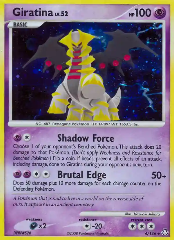 Giratina-Reverse Foil (4) 2008 Pokemon Diamond & Pearl Legends Awakened