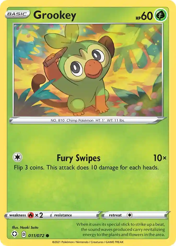 Grookey-Reverse Foil