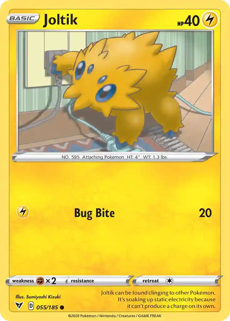 Joltik-Reverse Foil (055) 2020 Pokemon Sword & Shield Vivid Voltage