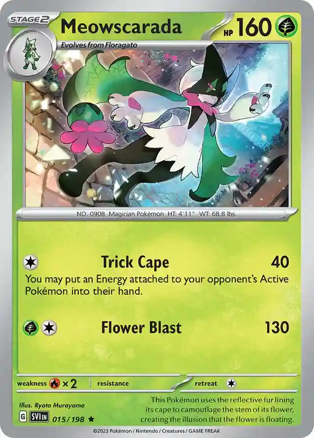Meowscarada Reverse Holo (015) 2023 Pokemon Svi EN-Scarlet & Violet