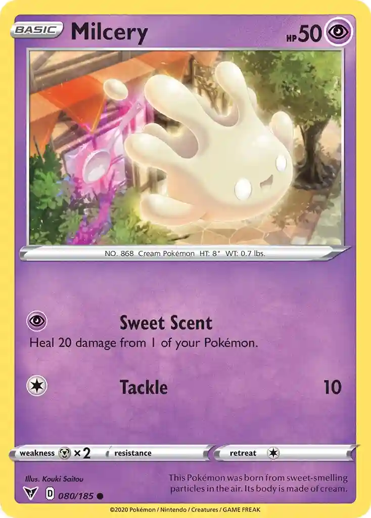 Milcery-Reverse Foil (080) 2020 Pokemon Sword & Shield Vivid Voltage