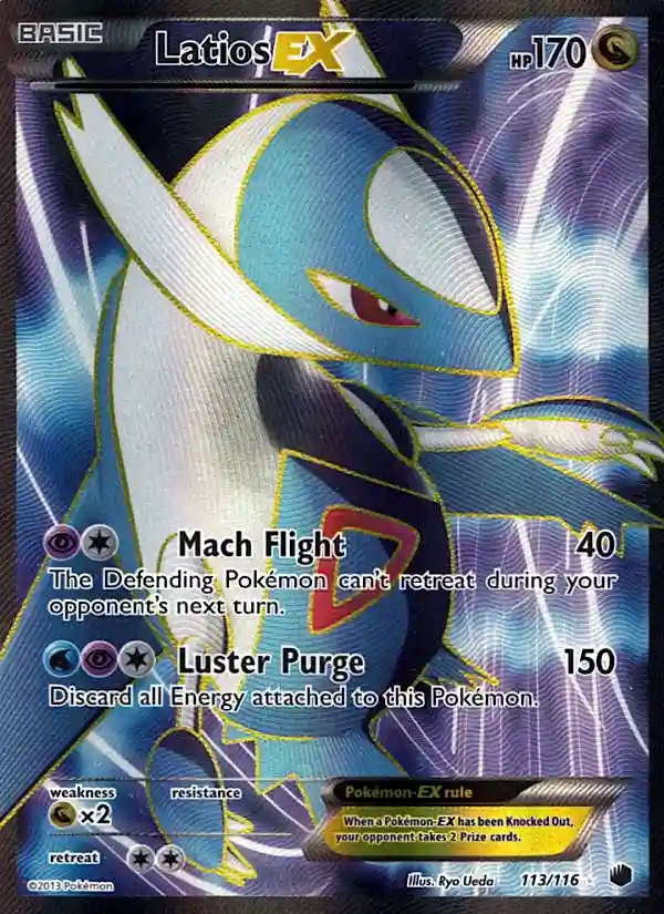 Full Art/Latios EX (113) 2013 Pokemon Black & White Plasma Freeze