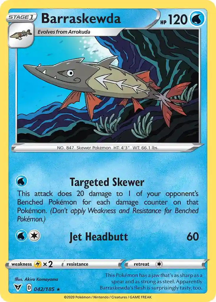 Barraskewda (042) 2020 Pokemon Sword & Shield Vivid Voltage