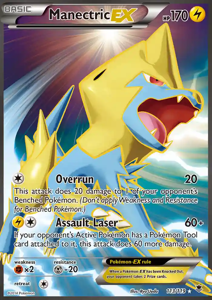 Full Art/Manectric EX (113) 2014 Pokemon XY Phantom Forces