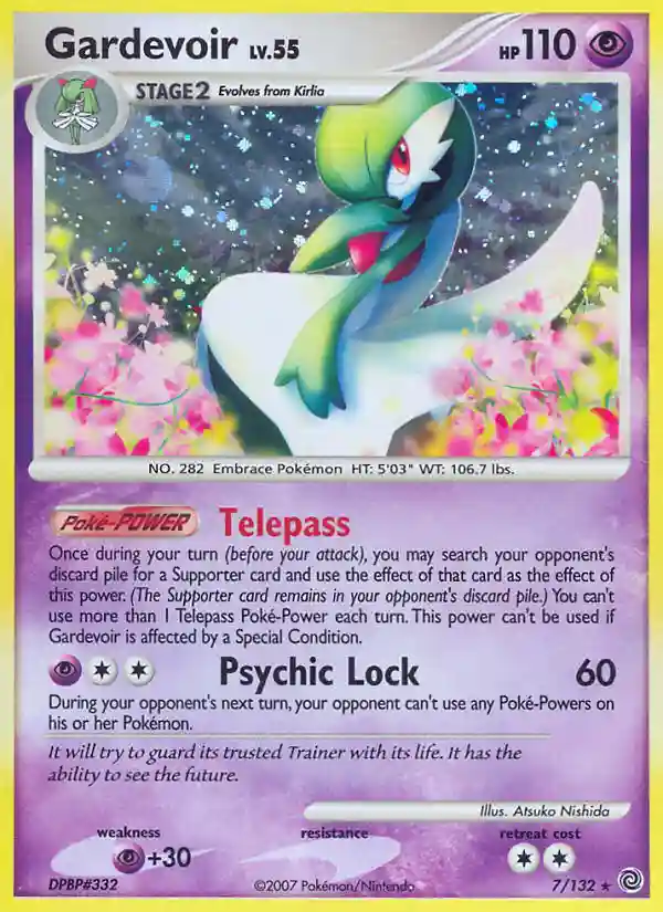 Gardevoir-Holo (7) 2007 Pokemon Diamond & Pearl Secret Wonders
