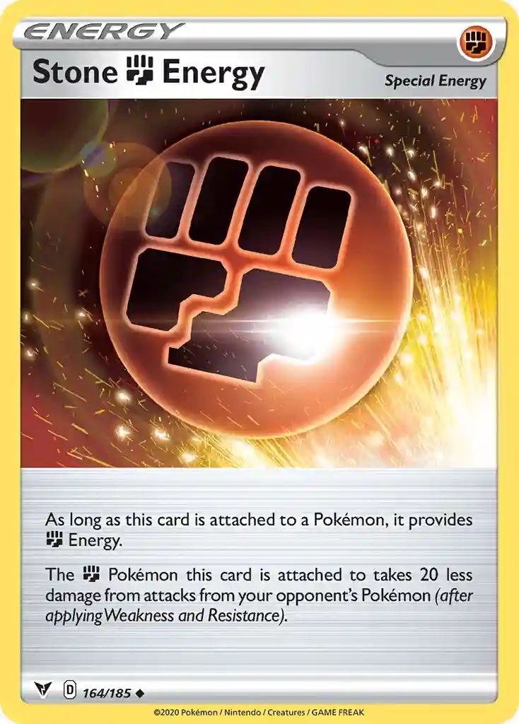 Stone Energy-Reverse Foil (164) 2020 Pokemon Sword & Shield Vivid Voltage
