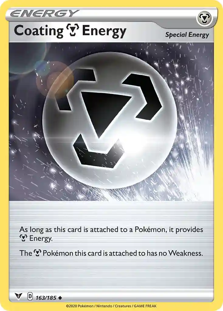 Coating Energy-Reverse Foil (163) 2020 Pokemon Sword & Shield Vivid Voltage
