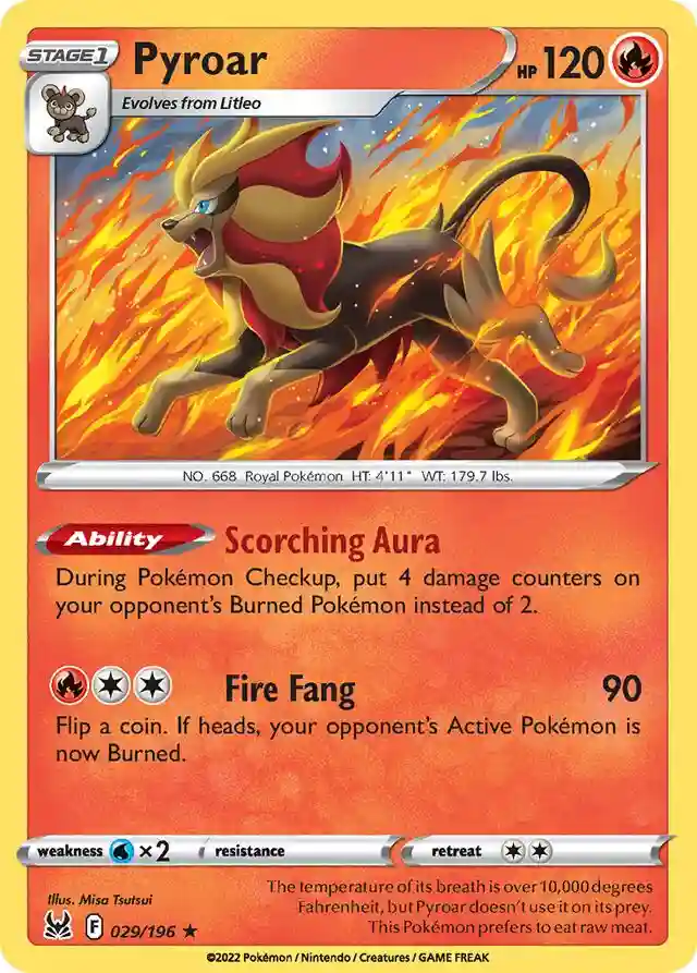 Pyroar-Reverse Foil