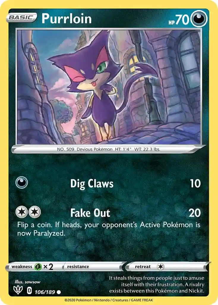 Purrloin-Reverse Foil