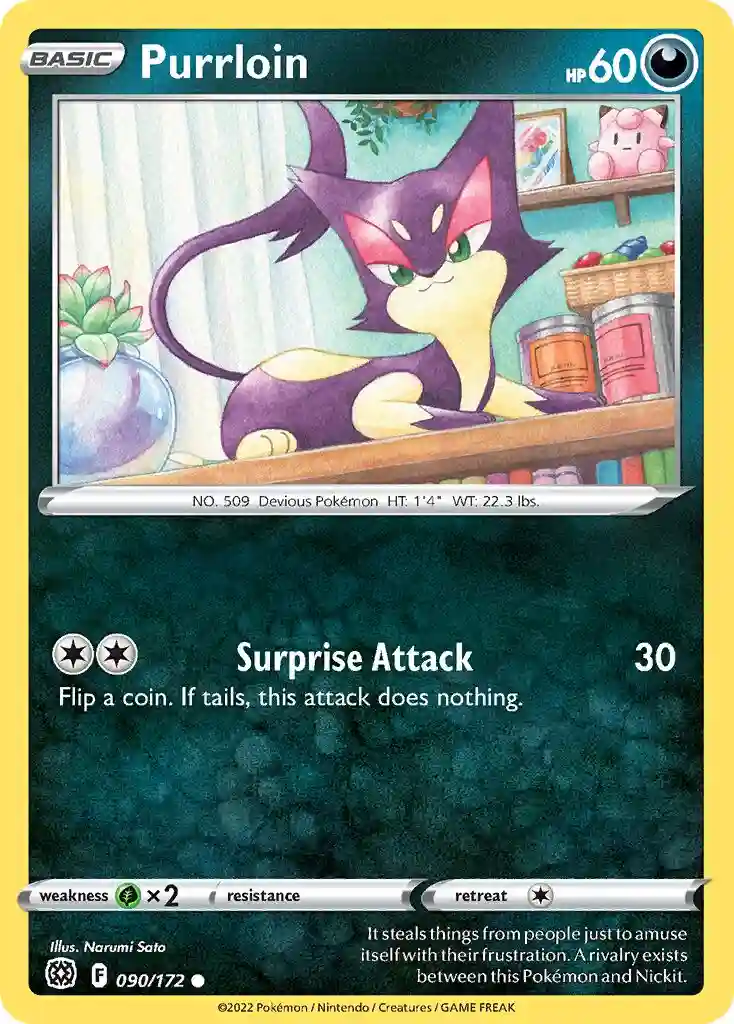 Purrloin-Reverse Foil