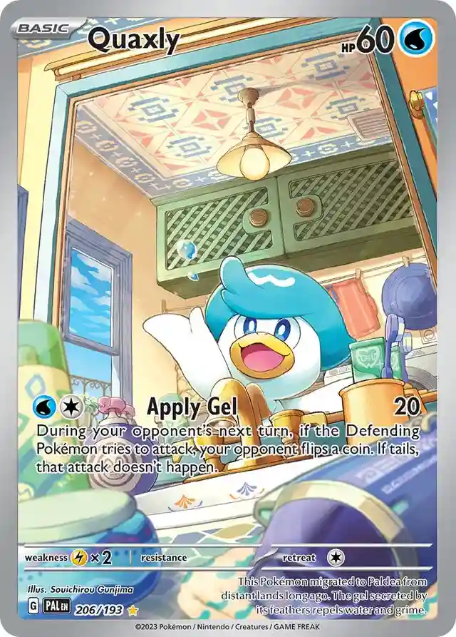 Quaxly Illustration Rare (206) 2023 Pokemon Pal EN-Paldea Evolved