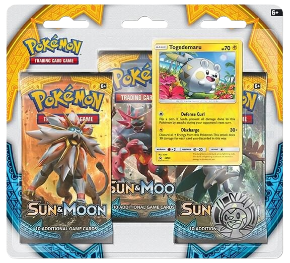 Sun & Moon Base Set 3 Pack Blister [Togedemaru]