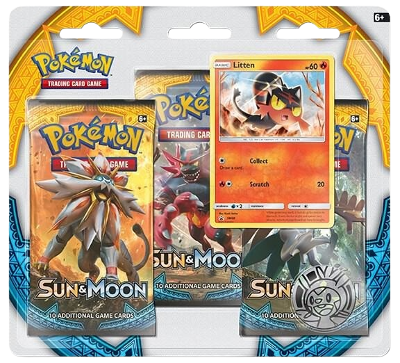 Sun & Moon Base Set 3 Pack Blister [Litten]