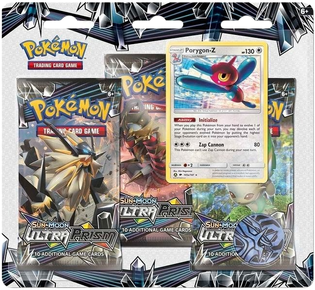 Ultra Prism 3 Pack Blister [Porygon-Z]