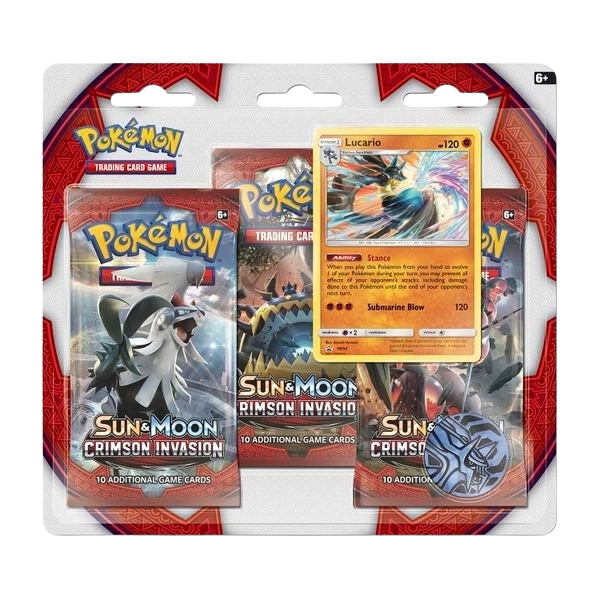 Crimson Invasion 3 Pack Blister [Lucario]