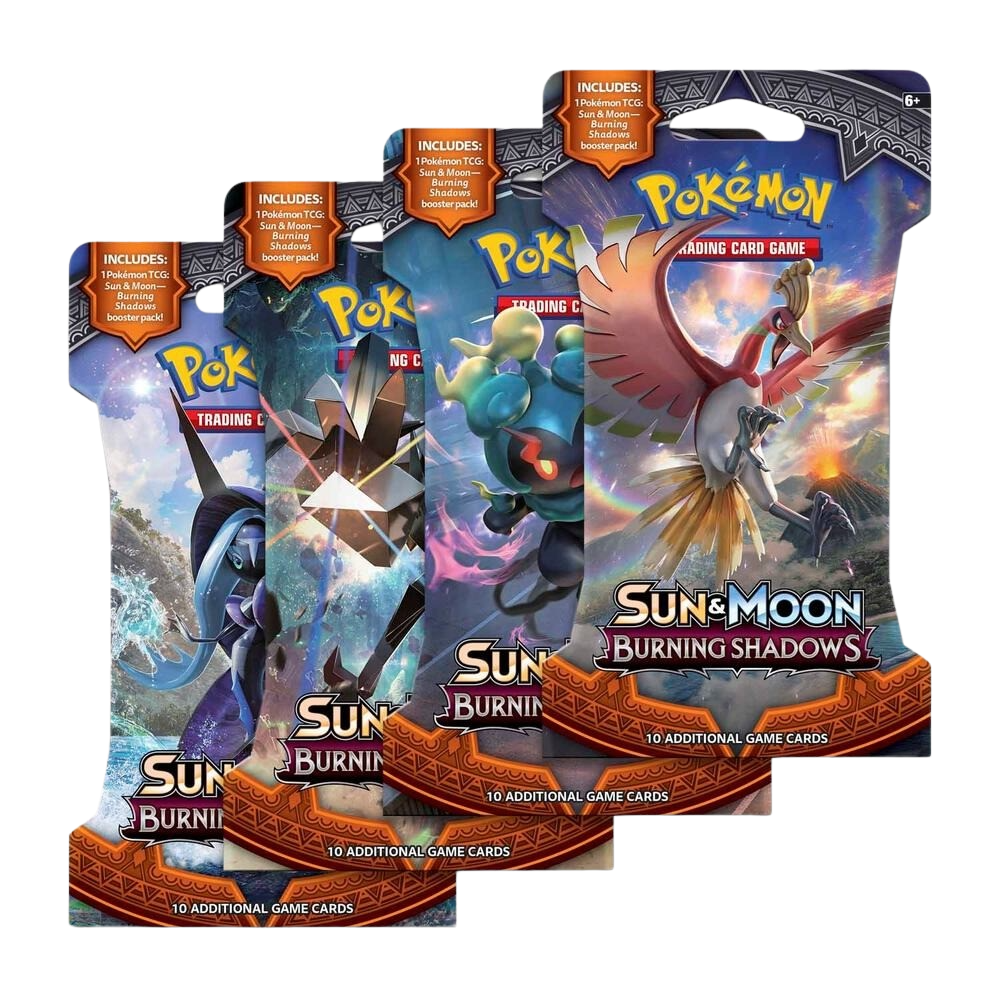 Burning Shadows Sleeved Booster Pack Art Bundle [Set of 4]