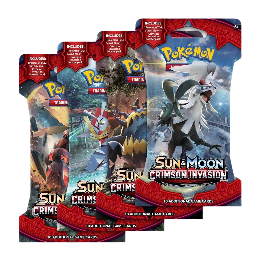 Crimson Invasion Sleeved Booster Pack Art Bundle [Set of 4]