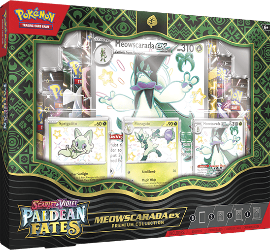 Paldean Fates Meowscarada ex Premium Collection